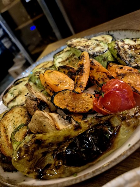 Grilled Vegetables with Dill & Garlic Paste